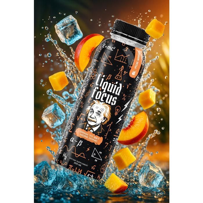 LIQUID FOCUS -PECHE MANGUE  250 ML  X 6 PACK