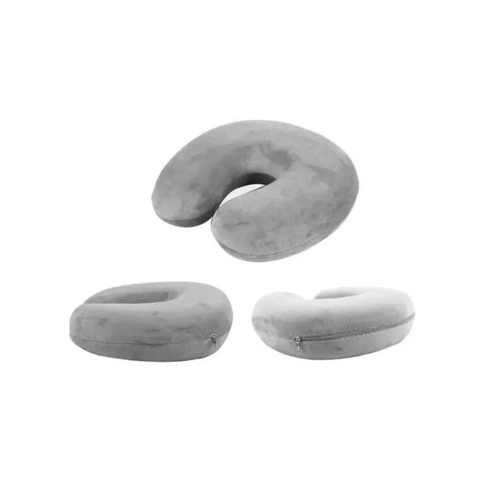 Oreiller de voyage gonflables, Oreiller portable super léger, en forme de U, pour vertèbres cervicales, voyage, relax, avion, train