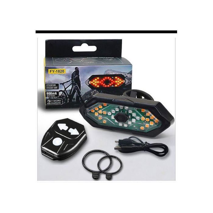 Clignotant Feux de vélo à distance LED USB Rechargeable