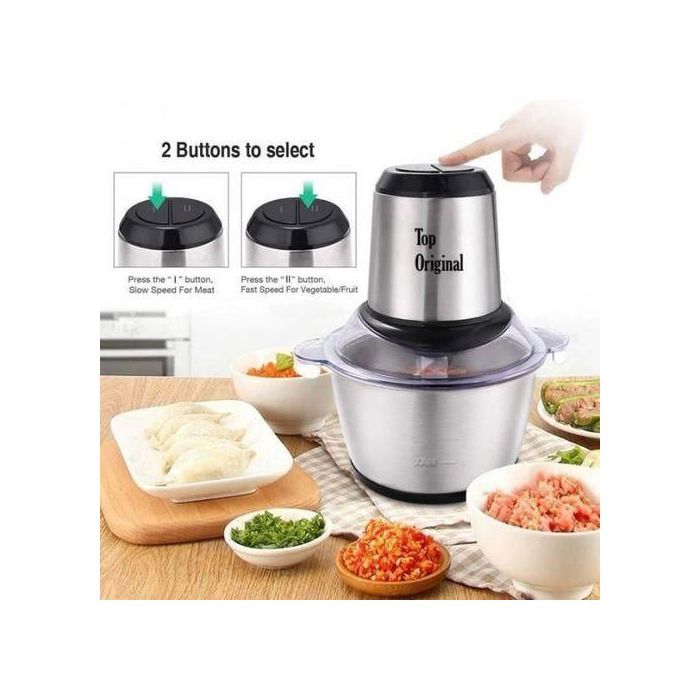 Kraft line Kraft line Hachoir électrique 3L 1500w multifonctios Bol Inox avec 3 Lames