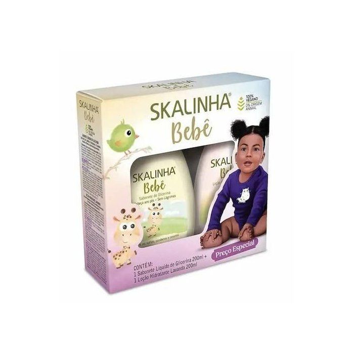 Skala Skalinha bébé savon liquide à la glycérine(200ml) et lotion hydratante à la lavande (200ml)