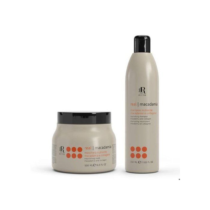 Real Macadamia  Pack Shampoing (350ml)+ Masque Nourissant (500ml)