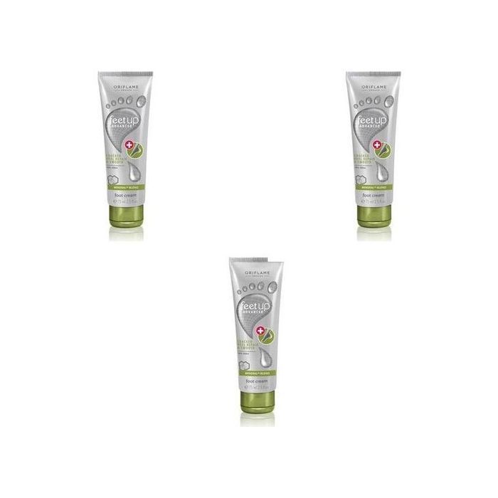 Feet Up 3 pièces crème pour les pieds pour talons craquelés 75 ml