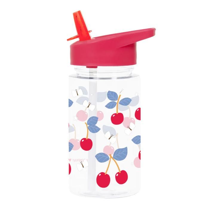 Gourde - A Little Lovely Company - Cerise - 450 ml - Sans BPA - Rose