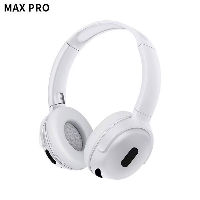 Casque Bluetooth MAX PRO – Audio Sans Fil, Micro Intégré, Bluetooth 5.3 Blanc