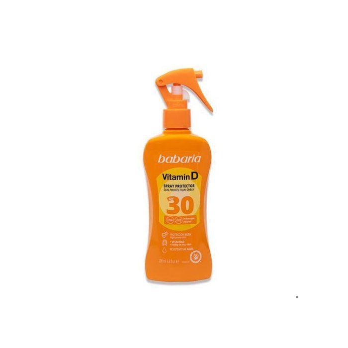 BABARIA Spray Protecteur Solaire SPF30 en Vitamine D, 200ml