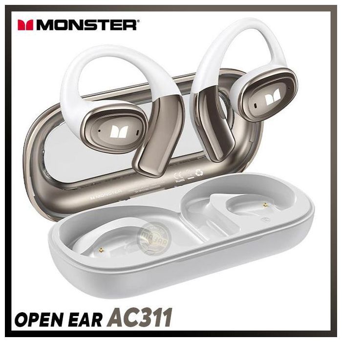 Monster Open Ear AC311 – Écouteurs Bluetooth 5.4 à Conduction d’Air, 30h d’Autonomie