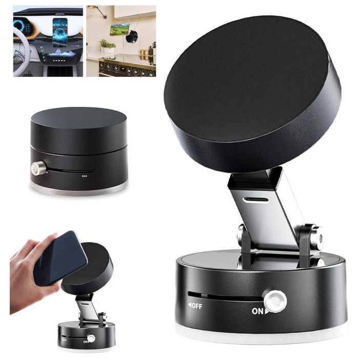 Support Téléphone - GENERIC - Magsafe - 360° Rotatif - Ventouse Puissante - Pliable Double Face