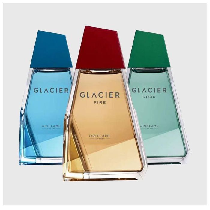 Pack 3 parfum Glacier : Glacier , Glacier Fire , Glacier Rock
