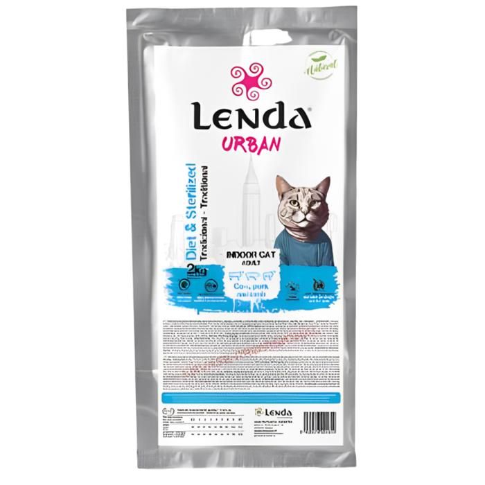 Croquettes pour Chat - LENDA - Urban Chat - Indoor & Stérilisé - 40% Viande - Santé Articulaire