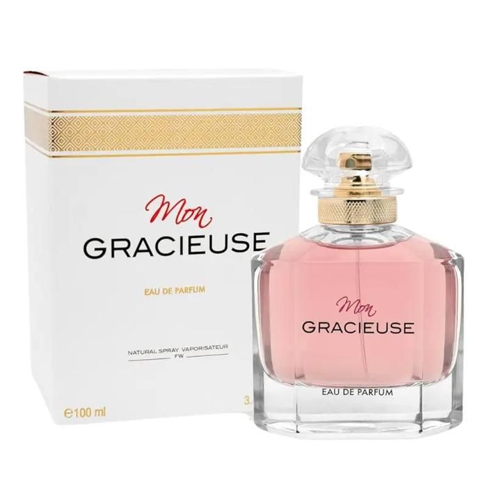 Parfum pour femme - Fragrance World - Mon Gracieuse - Eau de Parfum 100ML - Notes Orientales - Vanille