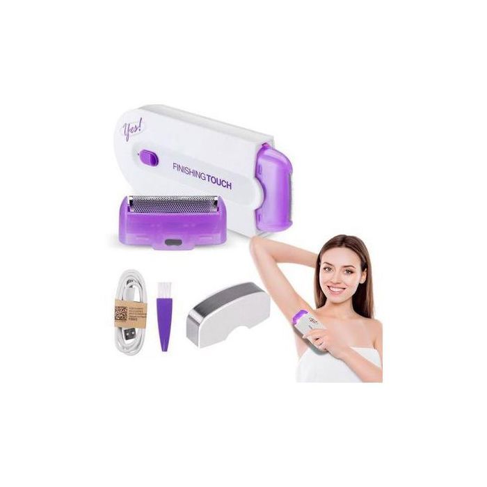 Épilateur électrique lavable Tondeuse sans fil pour visage, aisselle, bras, jambe