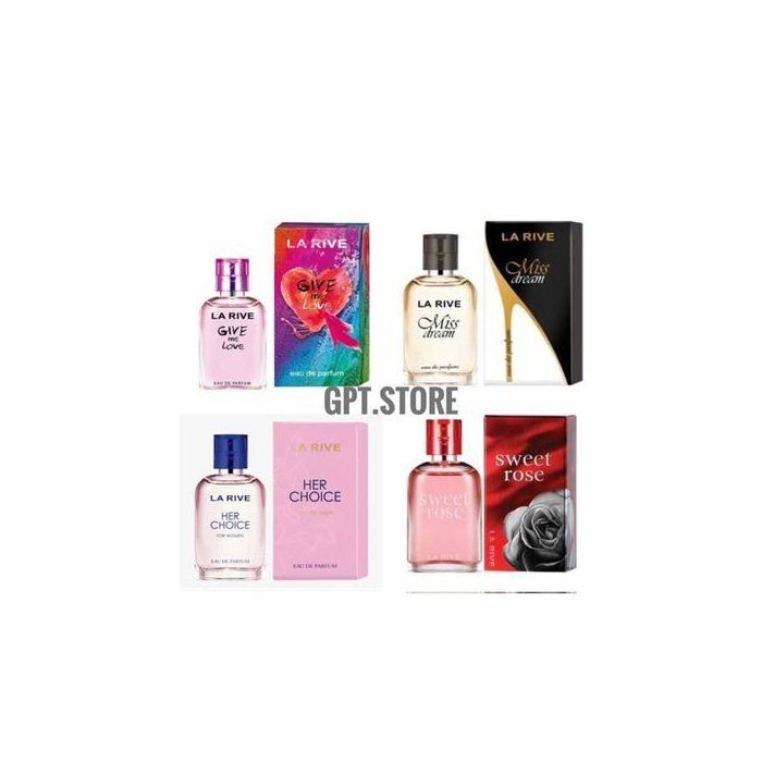 Eau de Parfum Femme - LA RIVE - Lot de 4 - 30ml - Fruité - Floral - Cadeau idéal