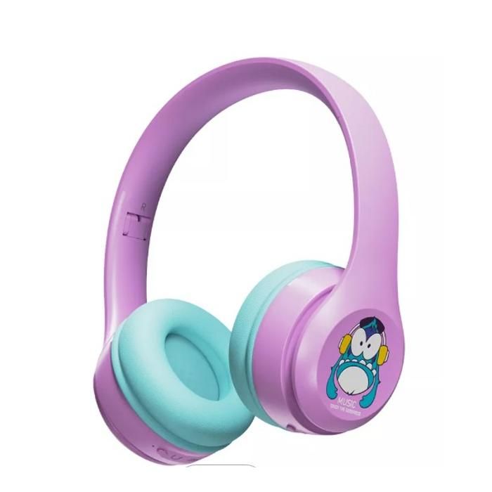 Casque sans fil - CITYTEK - Bobo FM SD MF109389 - Bleu - Confort enfants - Serre-tête
