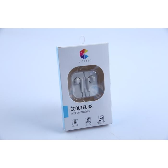 Écouteur + micro I jack boîte MF109384 Citytek