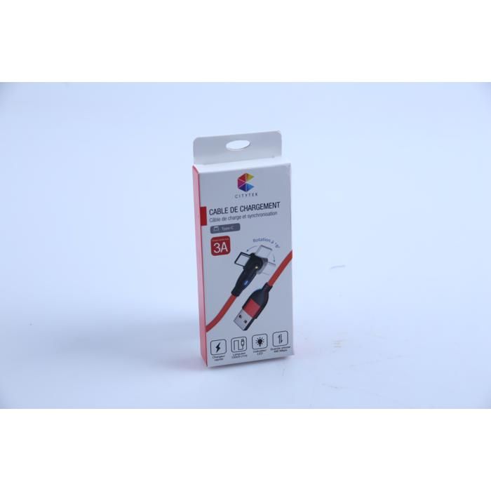Câble rotatif 90° Type-C MF109370C Citytek