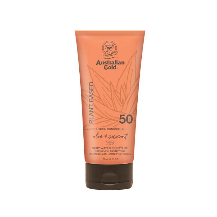 Lotion Solaire - AUSTRALIAN GOLD - SPF 50 - 177 ml - Aloe Vera - Huile de Coco - Hypoallergénique