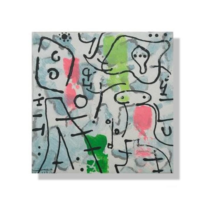 Tableau mural - ART DREAMS - Murmures en couleur - 20x20 CM - Multicolore - Abstrait