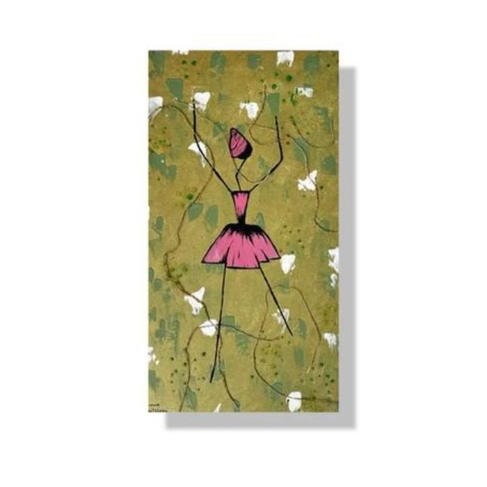 Tableau mural - ART DREAMS - La Danseuse de la Joie - 27/50 CM - Multicolore - Abstrait