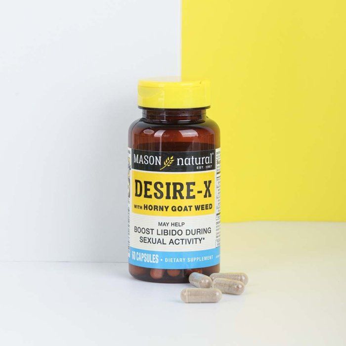 Desire-X Avec Horny Goat Weed – 60 Capsules – Mason Natural