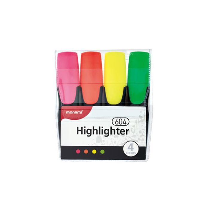 Pochette de 4 surligneurs highlighter 604