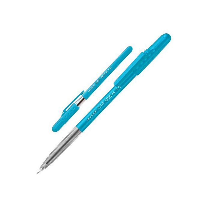 Boite de 50 stylos à bille bpp-1000 bleu-ciel