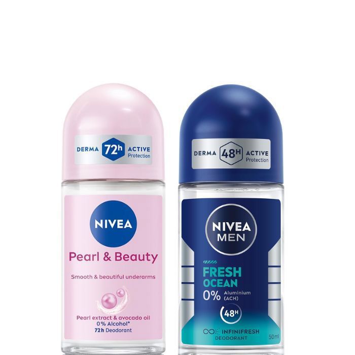 Lot de 2 roll-on Pearl & Beauty + Fresh