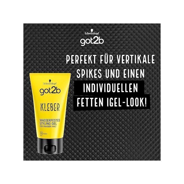 Gel-colle  coiffant - SCHWARZKOPF - GOT2B - Waterproof - 150 ml - Tenue ultra forte