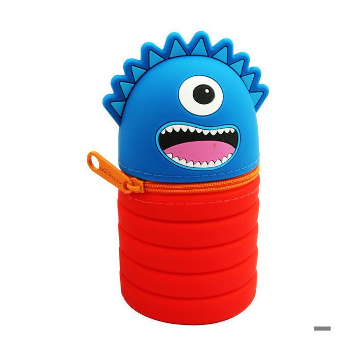 Trousse - Auchan - Monstre - Orange - Zippée - Enfant