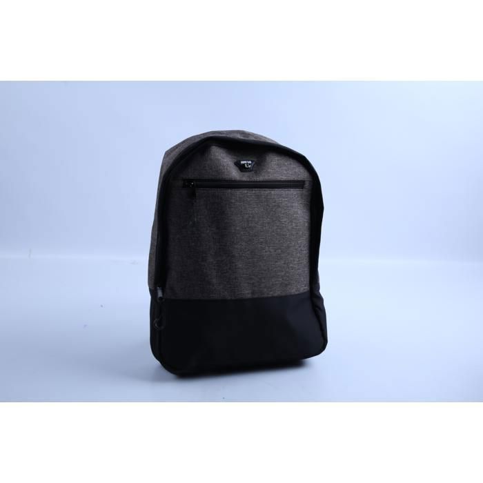 Sac à dos - GENERIC - 40 cm - 2 poches - Porte-PC - 16 coloris uni