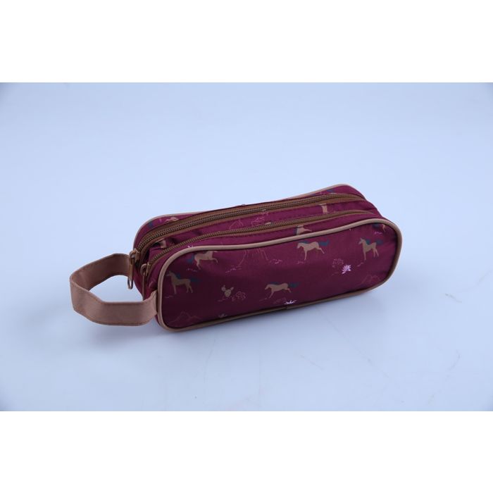 TROUSSE 2 ZIPS MOTIF WESTERN