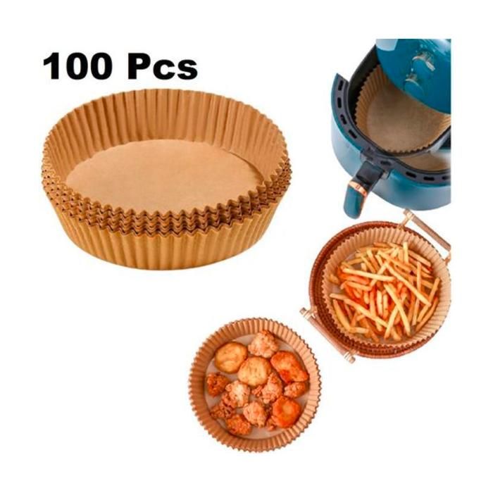 Panier en papier pour friteuse à Air, papier de cuisson pour ait fryer 100 pcs