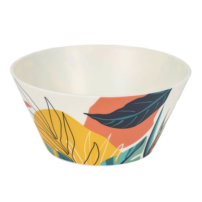 Bol en plastique - GENERIC - Paradis Exotique - 15 cm - Multicolore - Résistant et léger