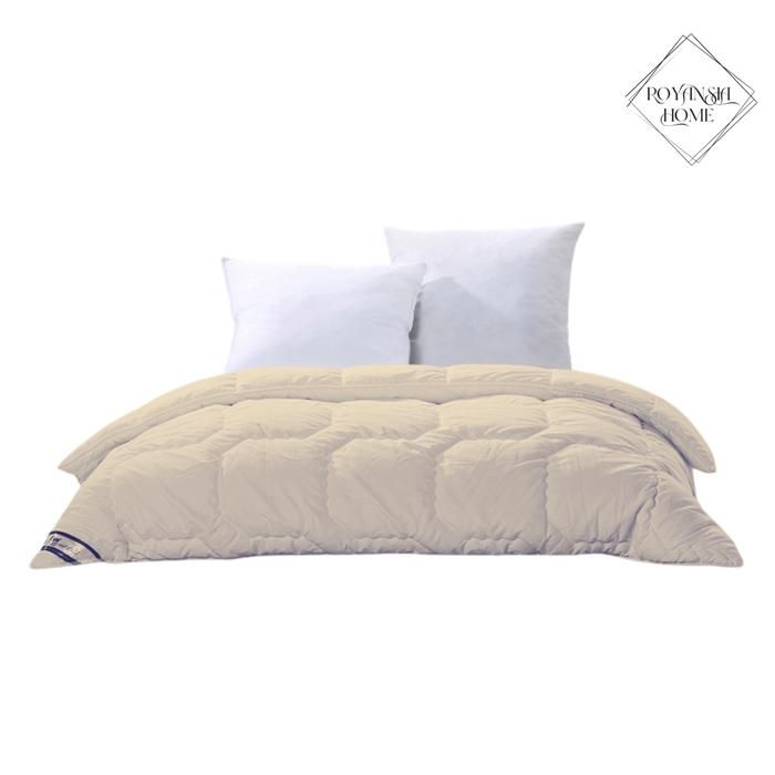 Couette 2 Places - ROYANSIA HOME - Beige - 220x240 cm - Douceur - Lavable en machine
