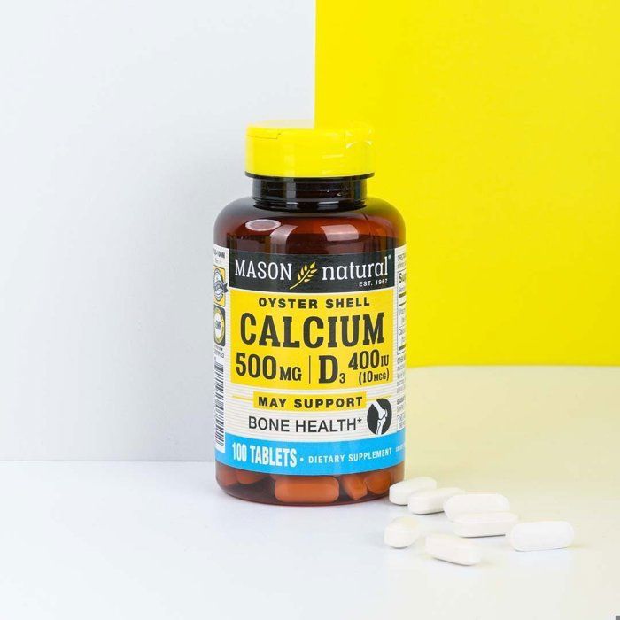 Calcium et Vitamine D3 – 100 comprimés – Mason Natural