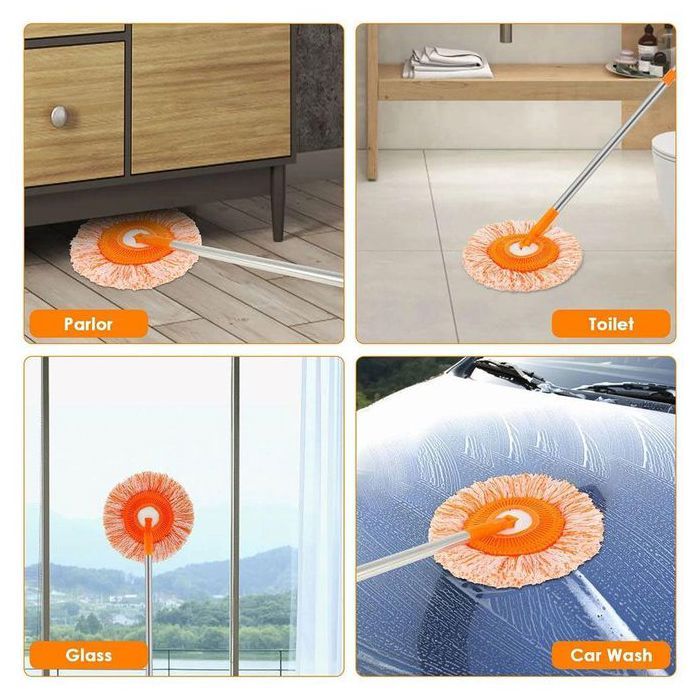 Serpillière Rotative à 360° pour Livres, Tournesol, Support Réglable, Utilisation des Touristes Secs multifonctions