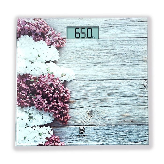 Balance Électronique - BRITTANY - TY6118 - 180 kg - Écran LCD - Verre Trempé