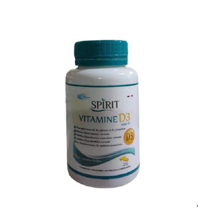 SPIRIT VITAMINE D3 B60 CAPSULES MOLLES