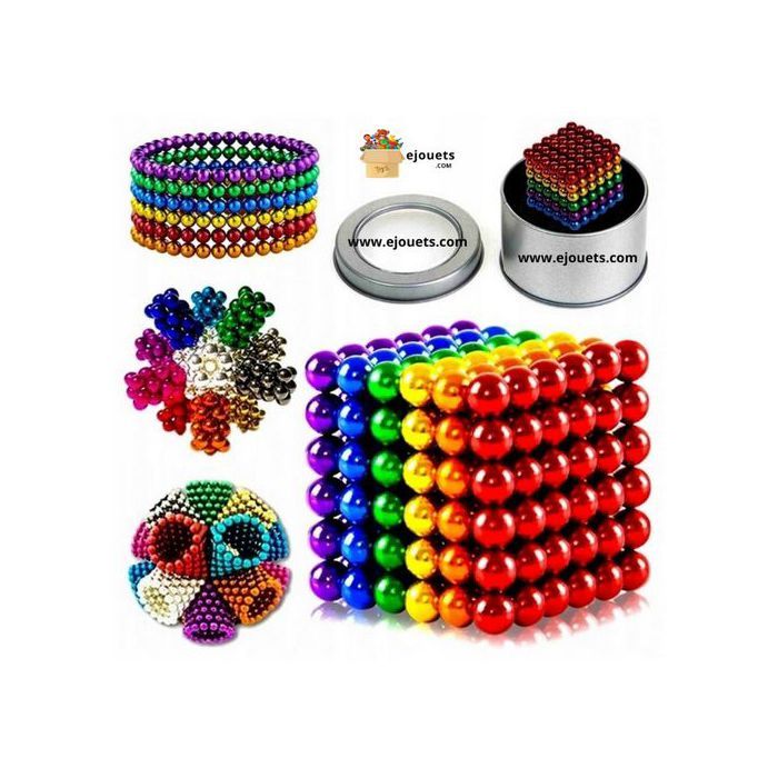 Jouet de construction - Boules Magnétiques - 216 billes - Néodyme - Effet calmant