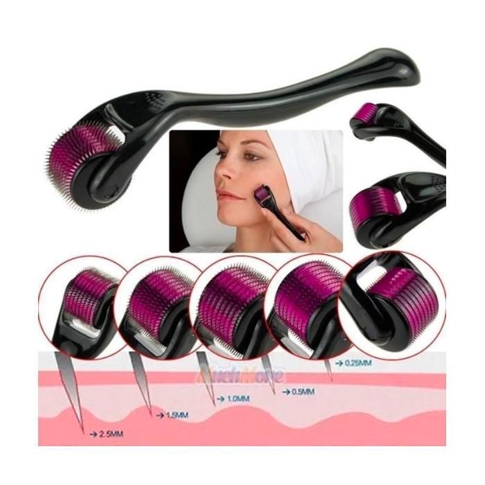 micro-aiguille à rouleaux dermaroller microneedle derma roller thérapie soins de la peau outil cosmétique anti vieillissement
