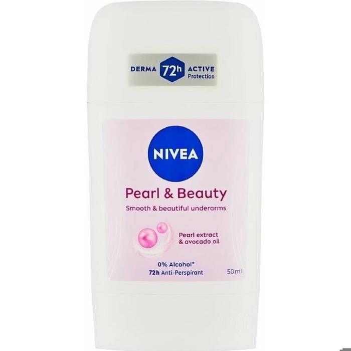 Stick déodorant - NIVEA - Pearl & Beauty - 50 ml - Hypoallergénique - Femme