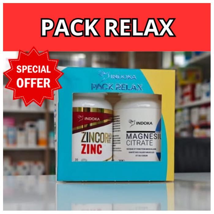 Indoka Pack Relax | Zincorip Zinc 30Comprimés + Magnesium Citrate 60Gélules