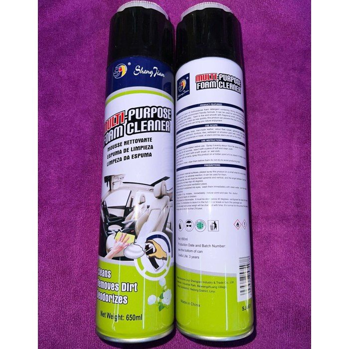 Nettoyant en mousse polyvalent pour voiture et maison 650ml