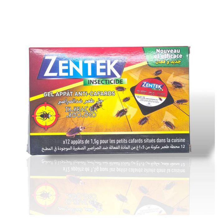 Zentek Gel appât pour cafards 12 appâts pour cafards 1,5 g