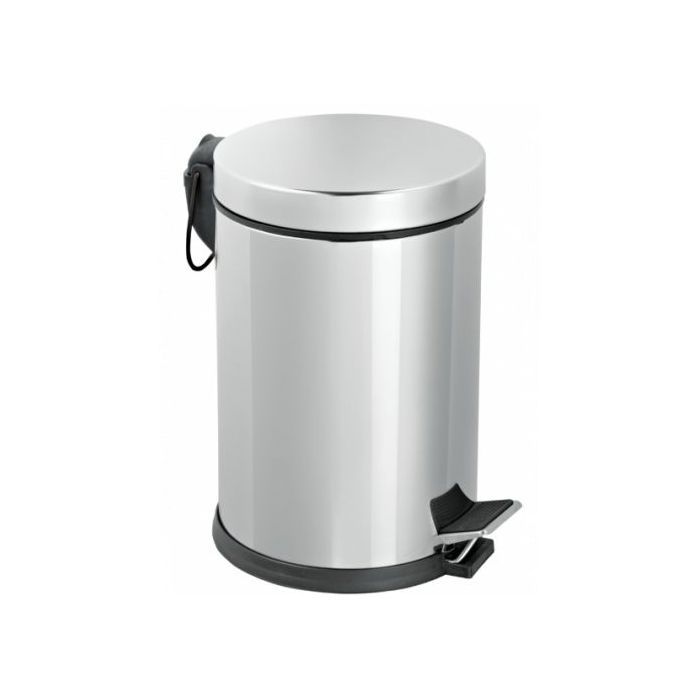 Poubelle à pédale en INOX BRILLANT acier inoxydable 20 Lettre