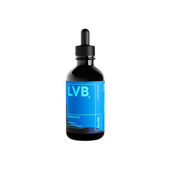 Lipolife LVB1 Vitamine B12 liposomale - Saveur Fraise & Vanille - Made in UK