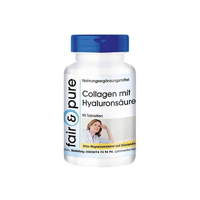 Fair & pure Collagène avec acide hyaluronique et vitamine C 90 comprimés Made in Germain