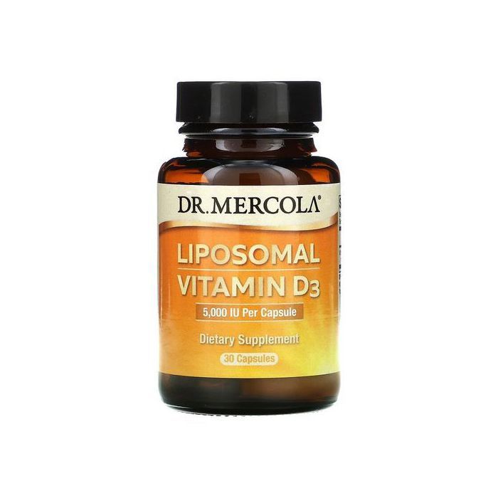 Dr Mercola Vitamine D3 liposomale, 5000 UI, 30 capsules