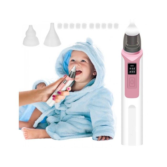 Nettoyant nasal rechargeable pour bébé en silicone ajustable suceur nasal électrique pour enfants