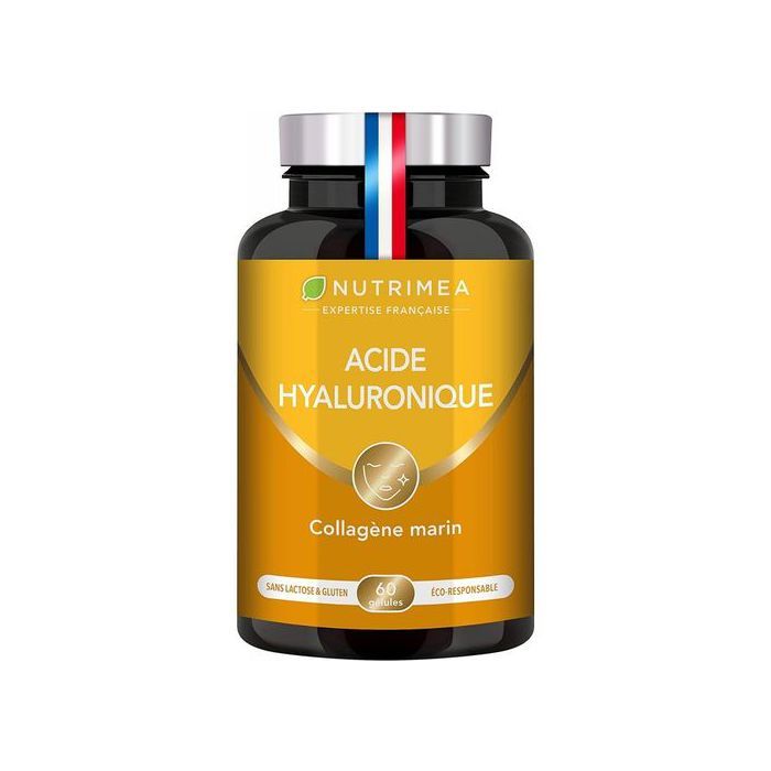 Nutrimea Acide Hyaluronique et Collagène Marin 60 gélules Made in France